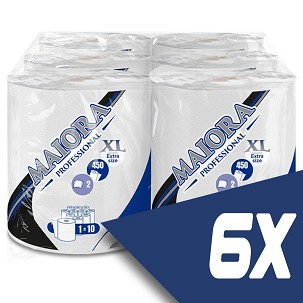 [C08670-ZSUGOR] - Celtex Maiora tekercses kéztörlő 2 réteg cellulóz 450 lapos (6 tekercs)