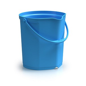 [1092B] - Igeax Lebensmitteleimer 12L, mit Skala, blau