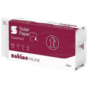 [W043950] - Satino Wepa Prestige toalettpapír, 4 rétegű, 150 lapos, 8 tekercs/csomag, 8 csomag/zsák