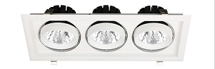 [ATDL20NW-3X30-SE] - Avide LED Downlight Sein Eckig 3x30W IP20 8400lm 20° NW 4000K