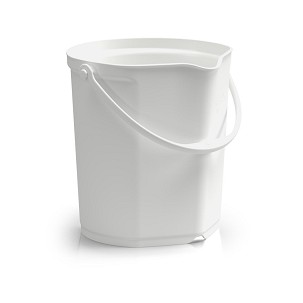 [1092W] - Igeax Lebensmitteleimer 12L, mit Skala, weiß