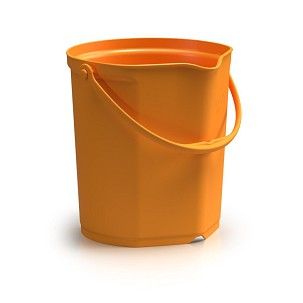 [1092O] - Igeax Lebensmitteleimer 12L, mit Skala, orange