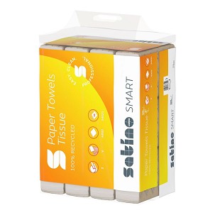 [278740] - Satino Wepa Smart V hajtogatott kéztörlő 2 réteg, 80% fehér, 24x21cm, 12x336 lap/zsák