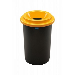 [PL650-01] - Plafor ECO kerek, henger szemetes 50L fekete/sárga
