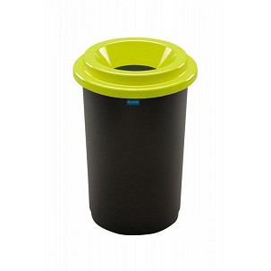 [PL650-02] - Plafor ECO kerek, henger szemetes 50L fekete/zöld