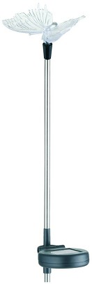 [EGSL-SS1LB80] - Entac Kerti Szolár Lámpa 340mm RGB Rozsdamentes acél pillangó forma