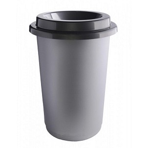 [PL650-06] - Plafor ECO kerek, henger szemetes 50L acél színű