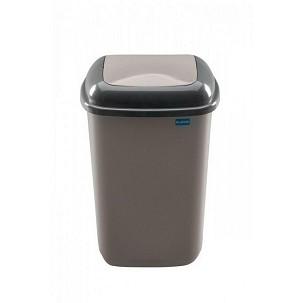 [PL656-06] - Plafor Quatro rugós billenőfedeles szemetes 45L Mocca