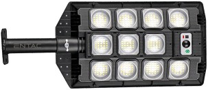 [ESSL-RC-PIRDIM-1000LM] - Entac LED Szolár Utcai Lámpa Távirányítóval, Mozgásérzékelővvel Autamata Dimm funkcióval, 1000lm